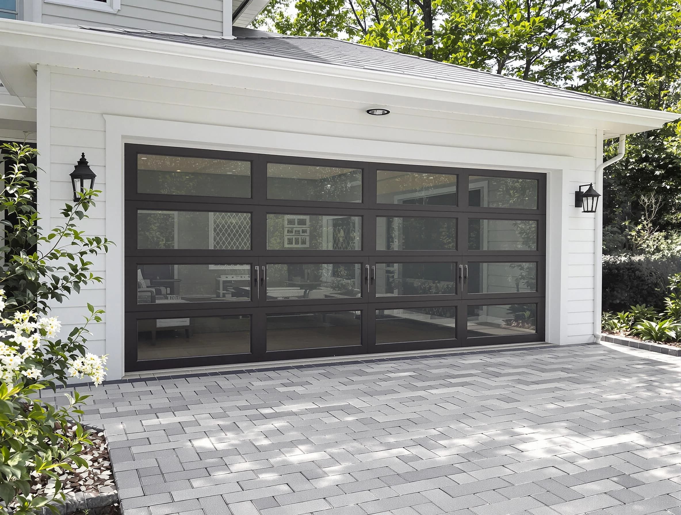 Bosque Farms Garage Door Repair design specialist presenting custom garage door options to Bosque Farms homeowner