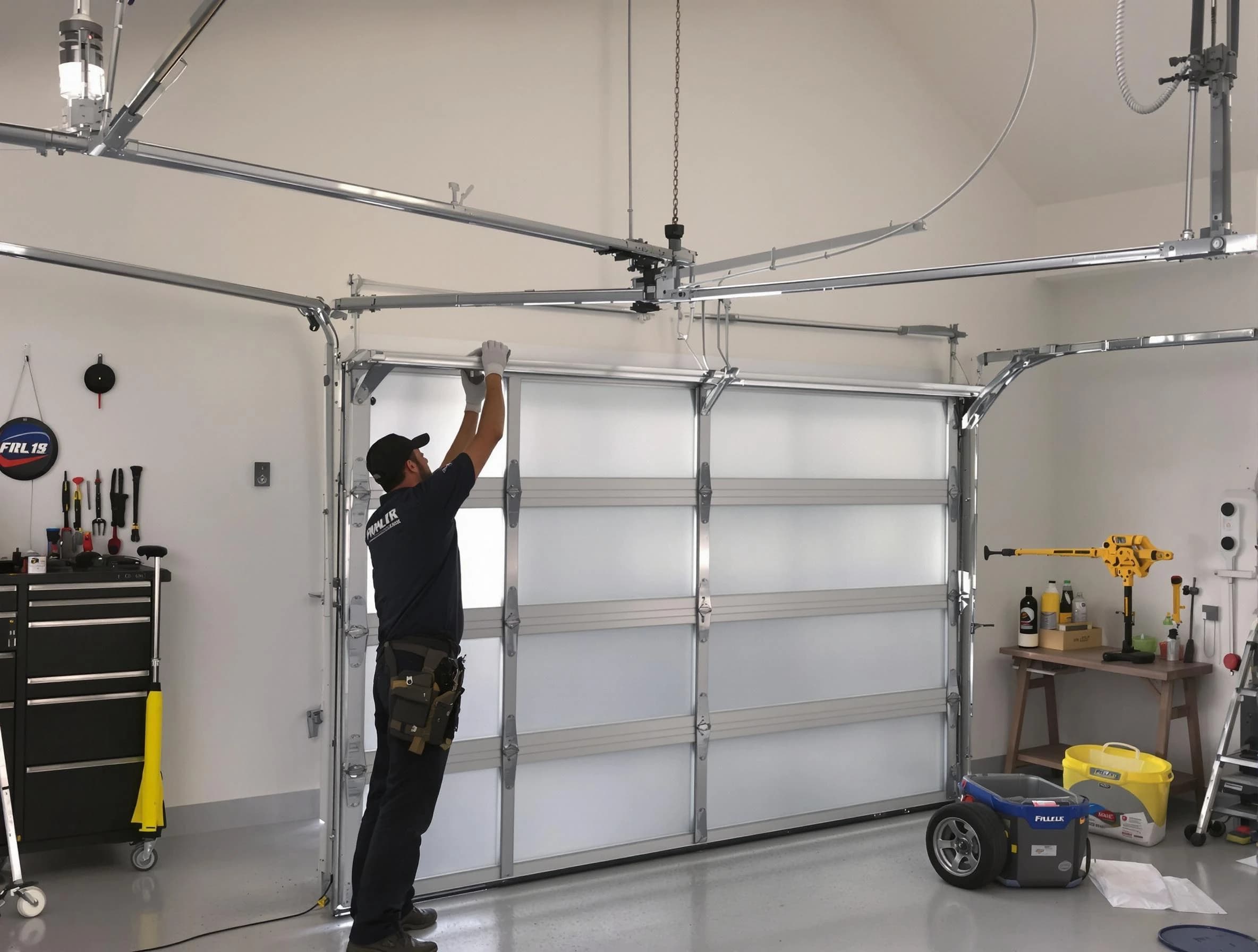 Bosque Farms Garage Door Repair certified team performing precision garage door installation in Bosque Farms