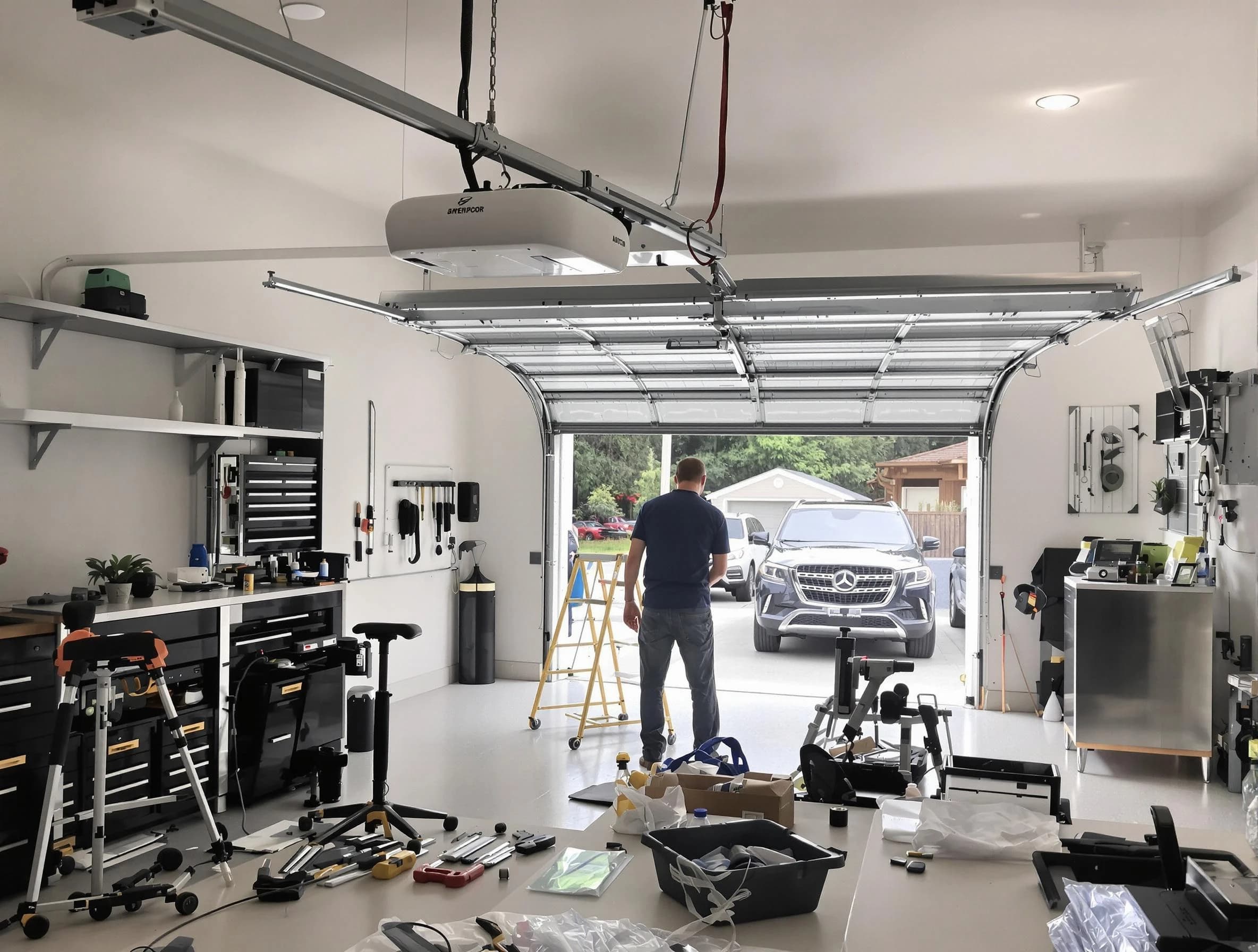 Garage door opener installation by Bosque Farms Garage Door Repair in Bosque Farms