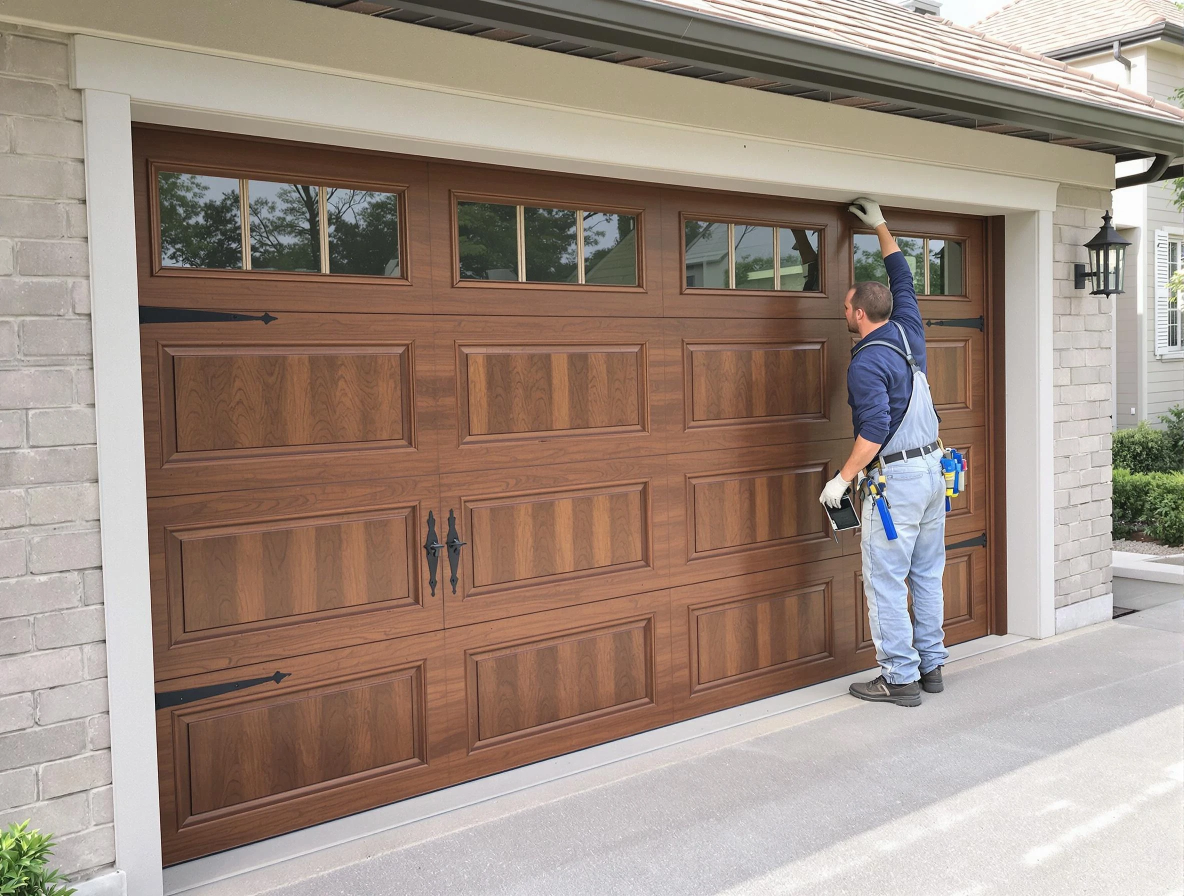 Custom garage door showcase by Bosque Farms Garage Door Repair in Bosque Farms