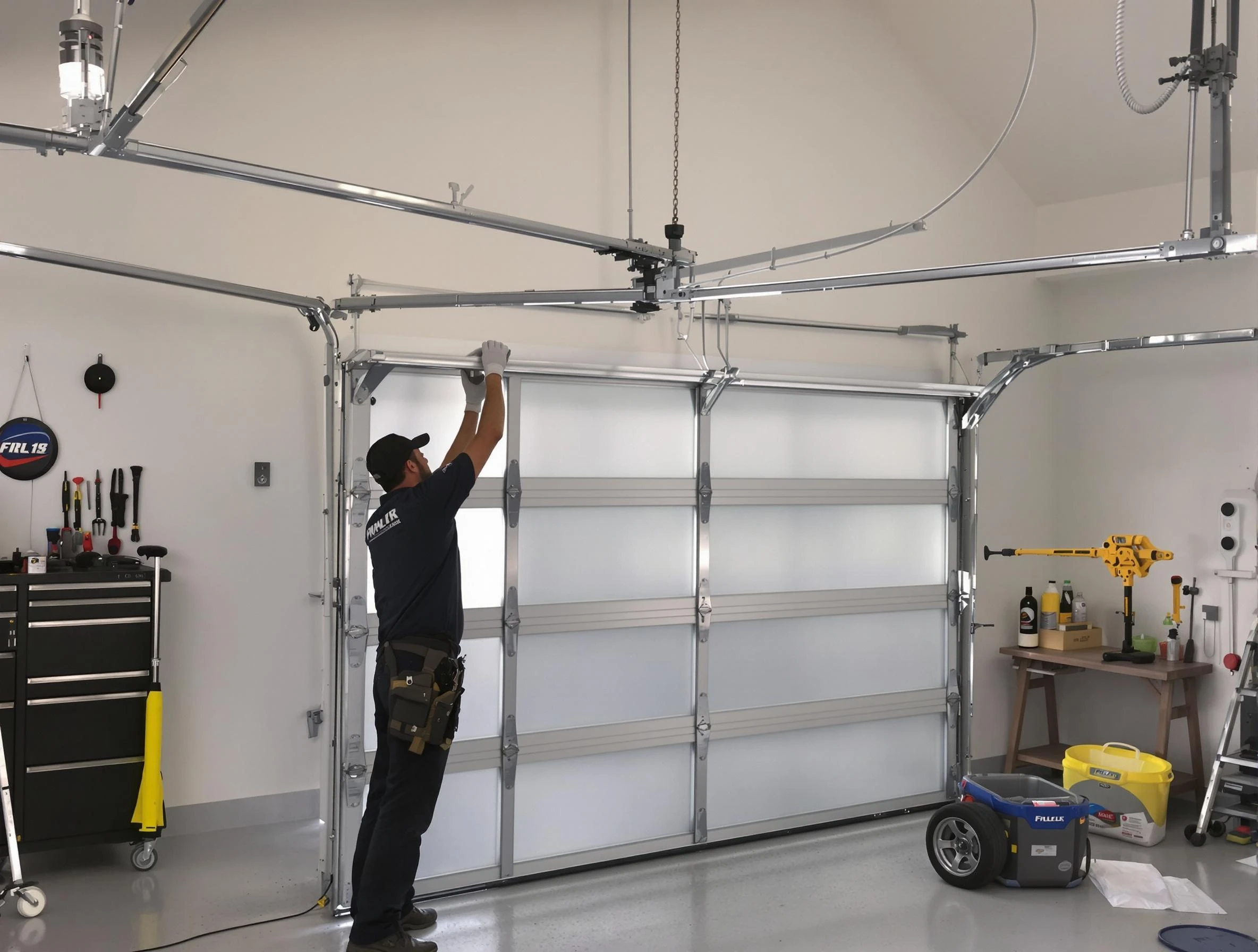 Bosque Farms Garage Door Repair certified team performing precision garage door installation in Bosque Farms