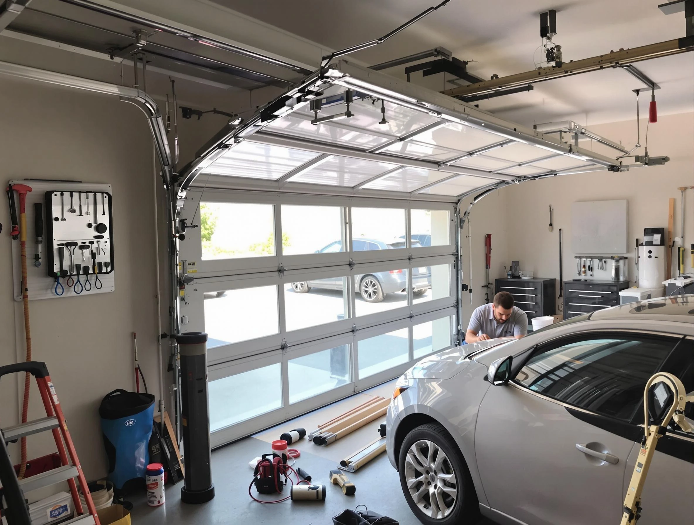 Garage door noise reduction service by Bosque Farms Garage Door Repair in Bosque Farms